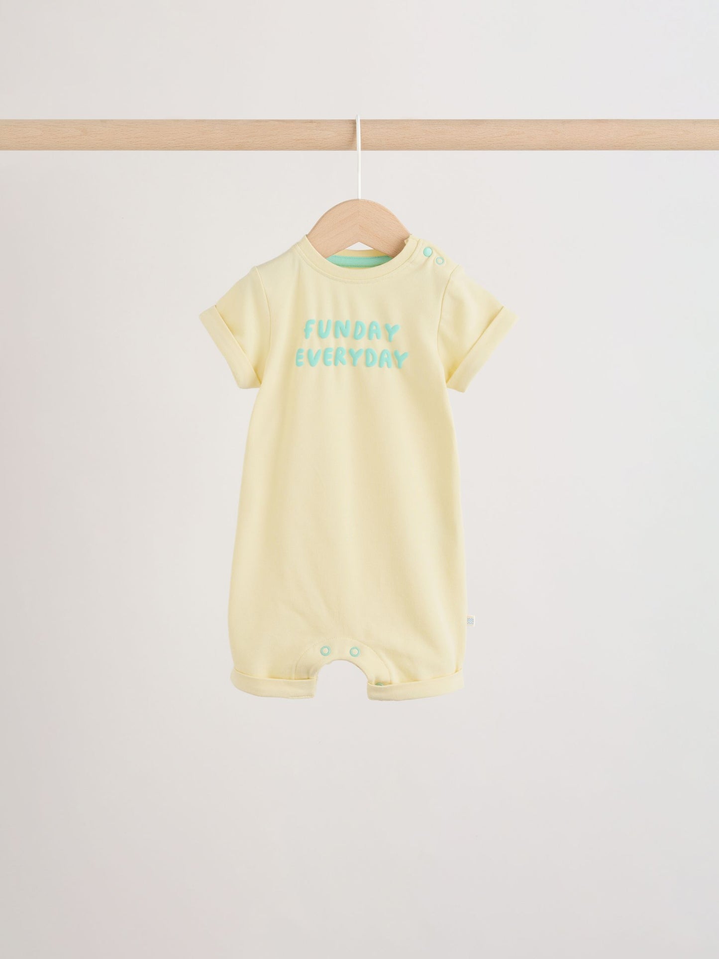 Bright Slogan Jersey Baby Rompers 4 Pack image 6