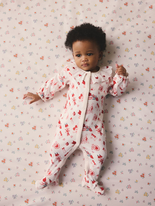 Cream Cath Kidston Baby Sleepsuit image 1