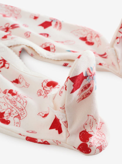 Cream Cath Kidston Baby Sleepsuit image 3