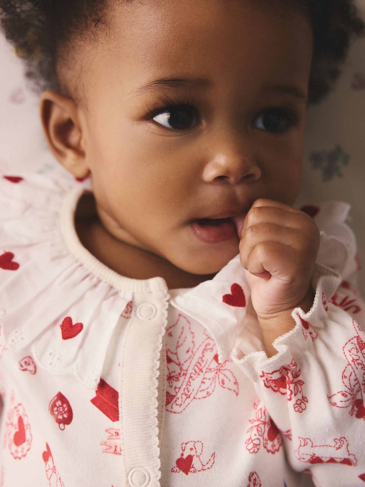 Cream Cath Kidston Baby Sleepsuit image 8