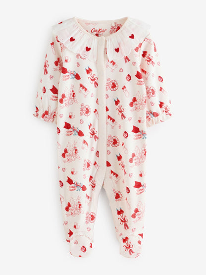 Cream Cath Kidston Baby Sleepsuit image 6