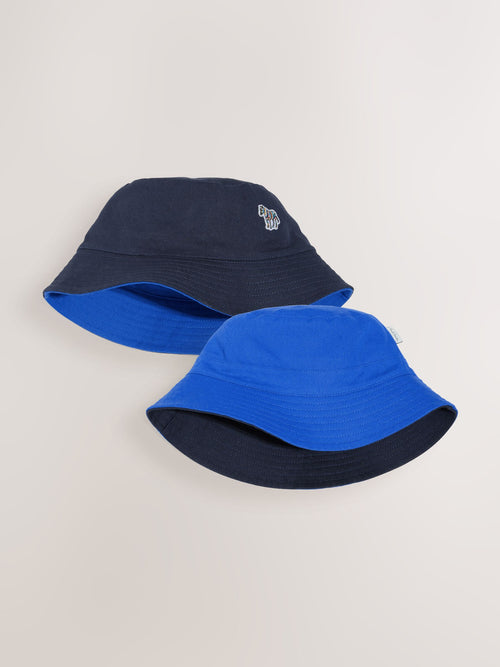 Paul Smith Junior Navy/Blue Reversible Bucket Hat image 1
