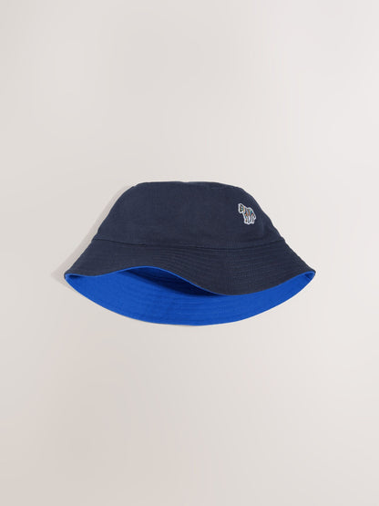 Paul Smith Junior Navy/Blue Reversible Bucket Hat image 3
