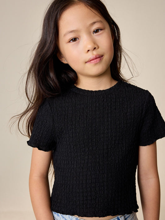 Dsiney Kidz - Black Textured T-Shirt (3-16yrs) image 1