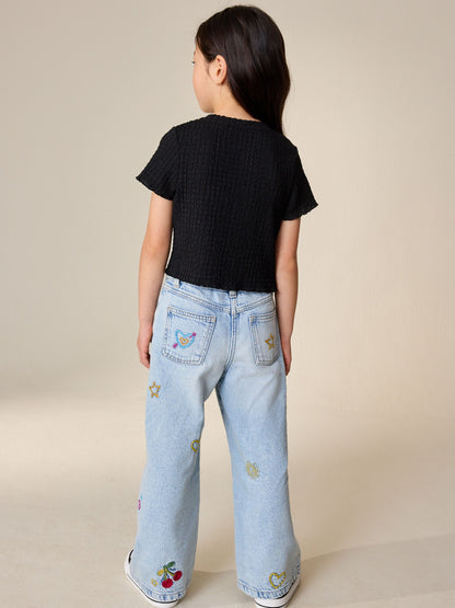 Dsiney Kidz - Black Textured T-Shirt (3-16yrs) image 3