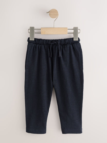 Black/ Navy Blue/ Grey Stripe Joggers 3 Pack (3mths-7yrs) image 4