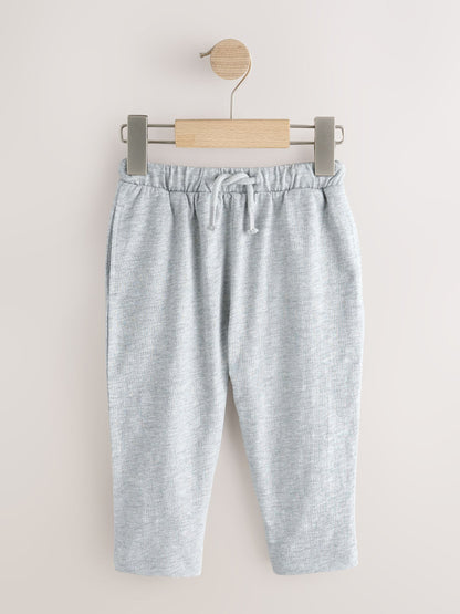 Black/ Navy Blue/ Grey Stripe Joggers 3 Pack (3mths-7yrs) image 5