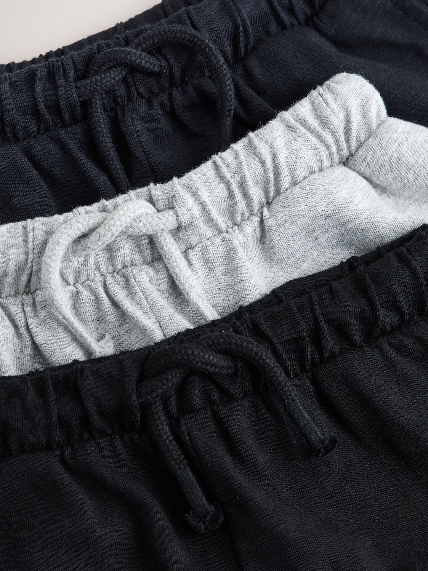 Black/ Navy Blue/ Grey Stripe Joggers 3 Pack (3mths-7yrs) image 7