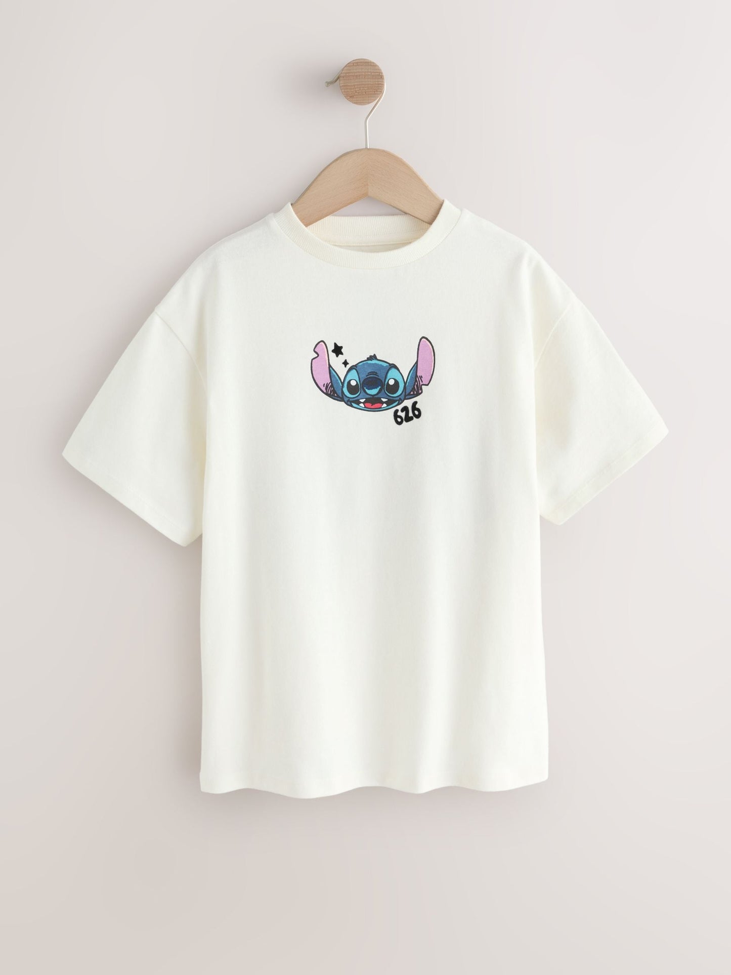 Dsiney Kidz - Ecru Lilo & Stitch Oversized Graphic T-Shirt (3-16yrs) image 5