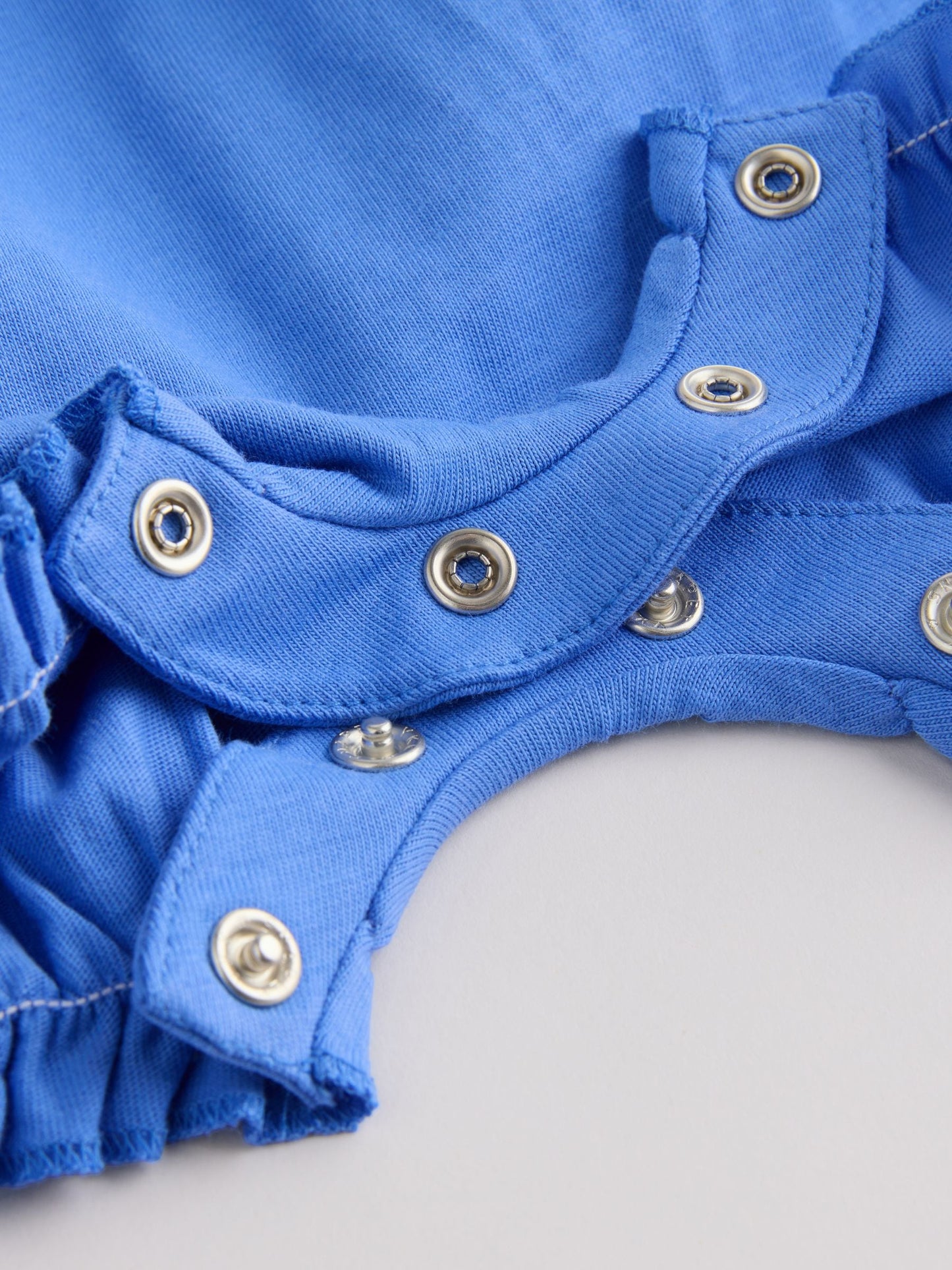 Blue Floral Broderie Broderie 3 Pack Baby Rompers image 9