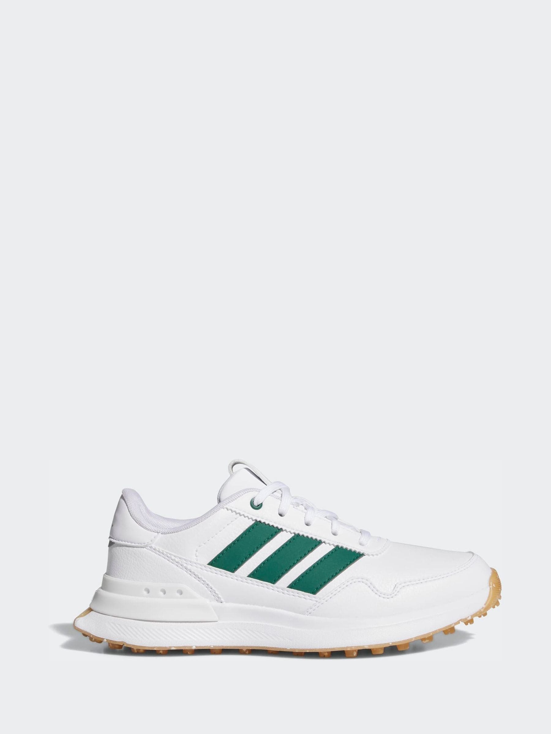 adidas Golf White/Green S2G 26 Spikeless Shoes image 1