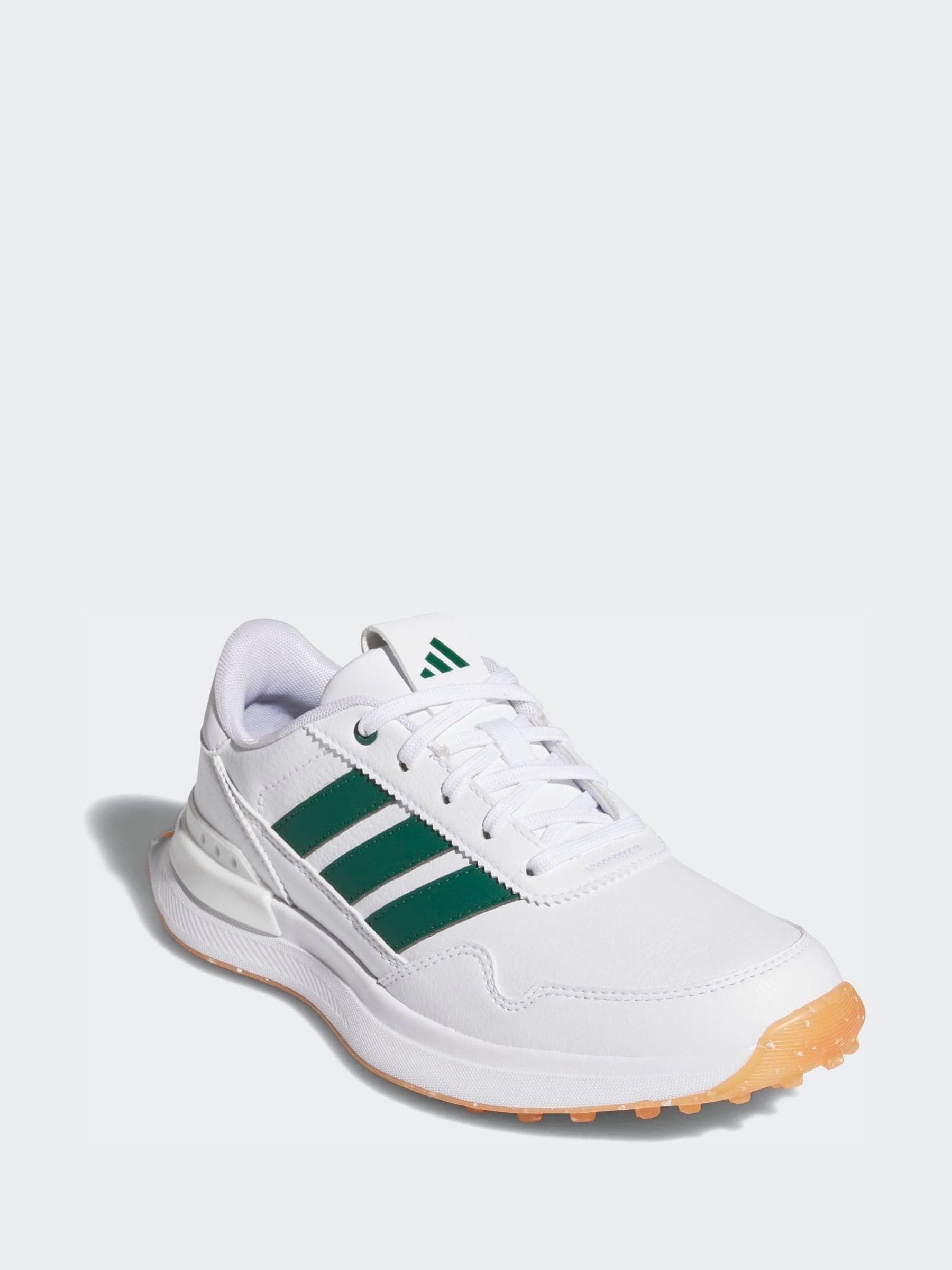 adidas Golf White/Green S2G 26 Spikeless Shoes image 3