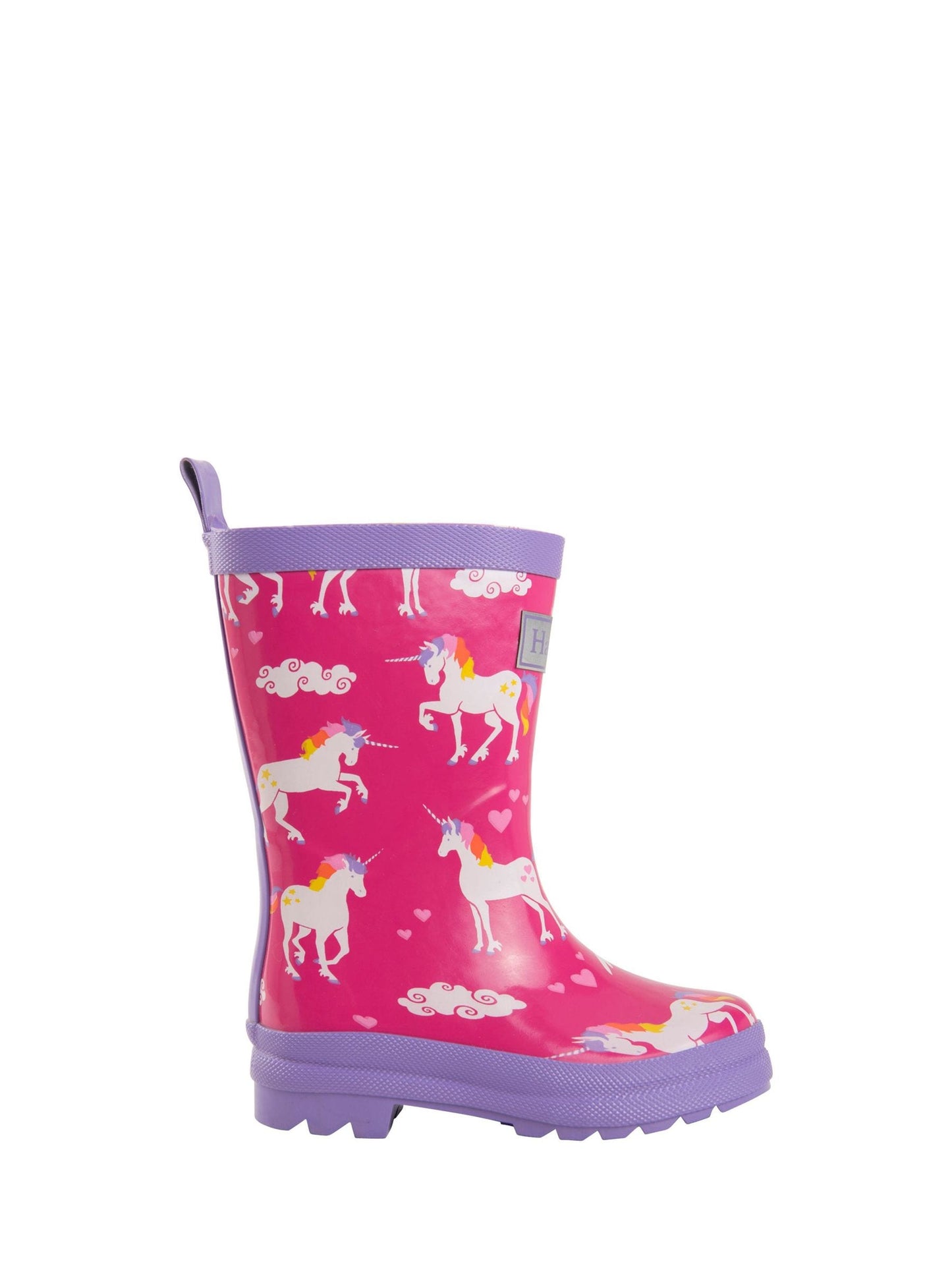 Hatley Pink Rainbow Unicorns Rain Wellies image 7