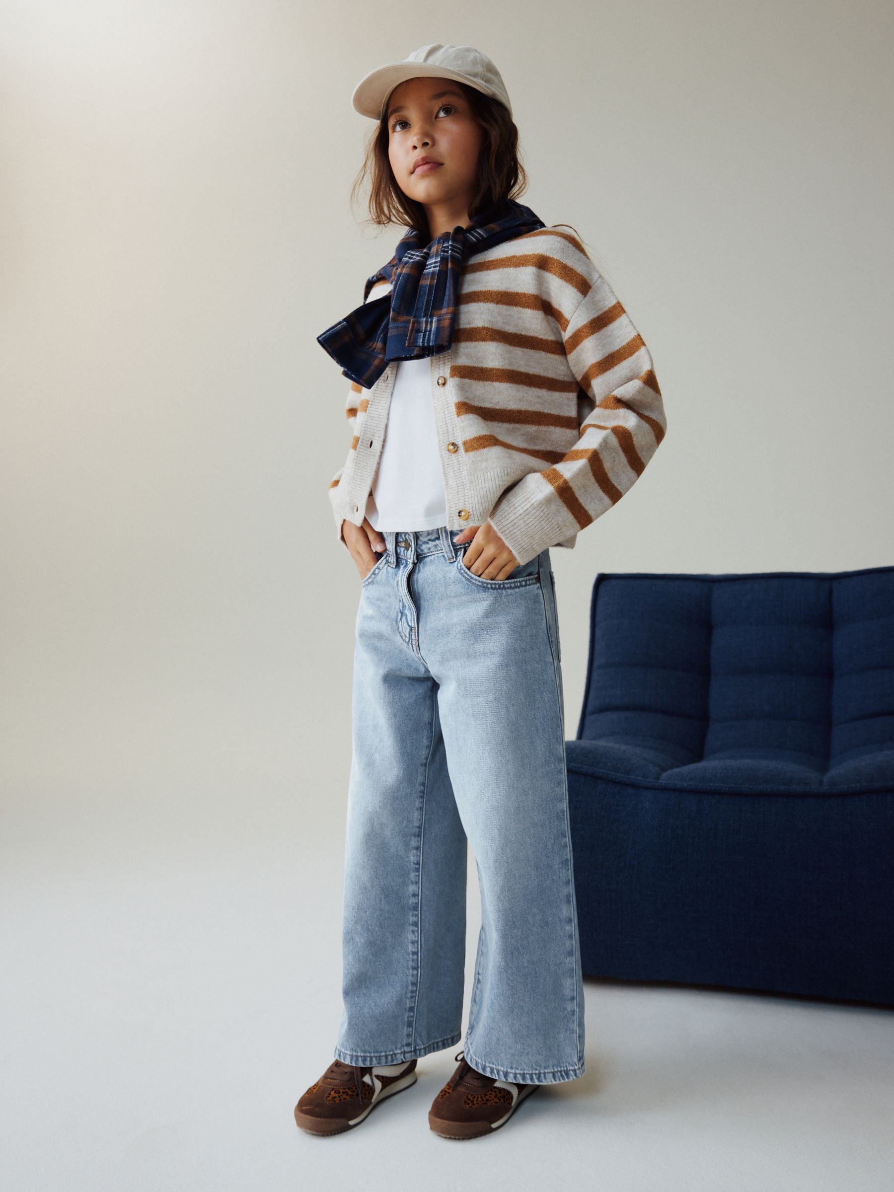 Dsiney Kidz - Light Blue Extra Wide Leg Jeans (6-16yrs) image 1