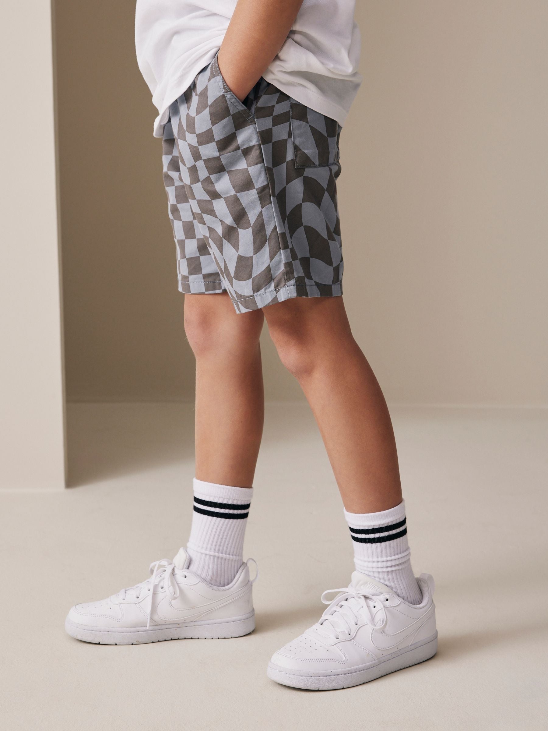 Dsiney Kidz - Blue/Grey Regular Fit Shorts (3-16yrs) image 1