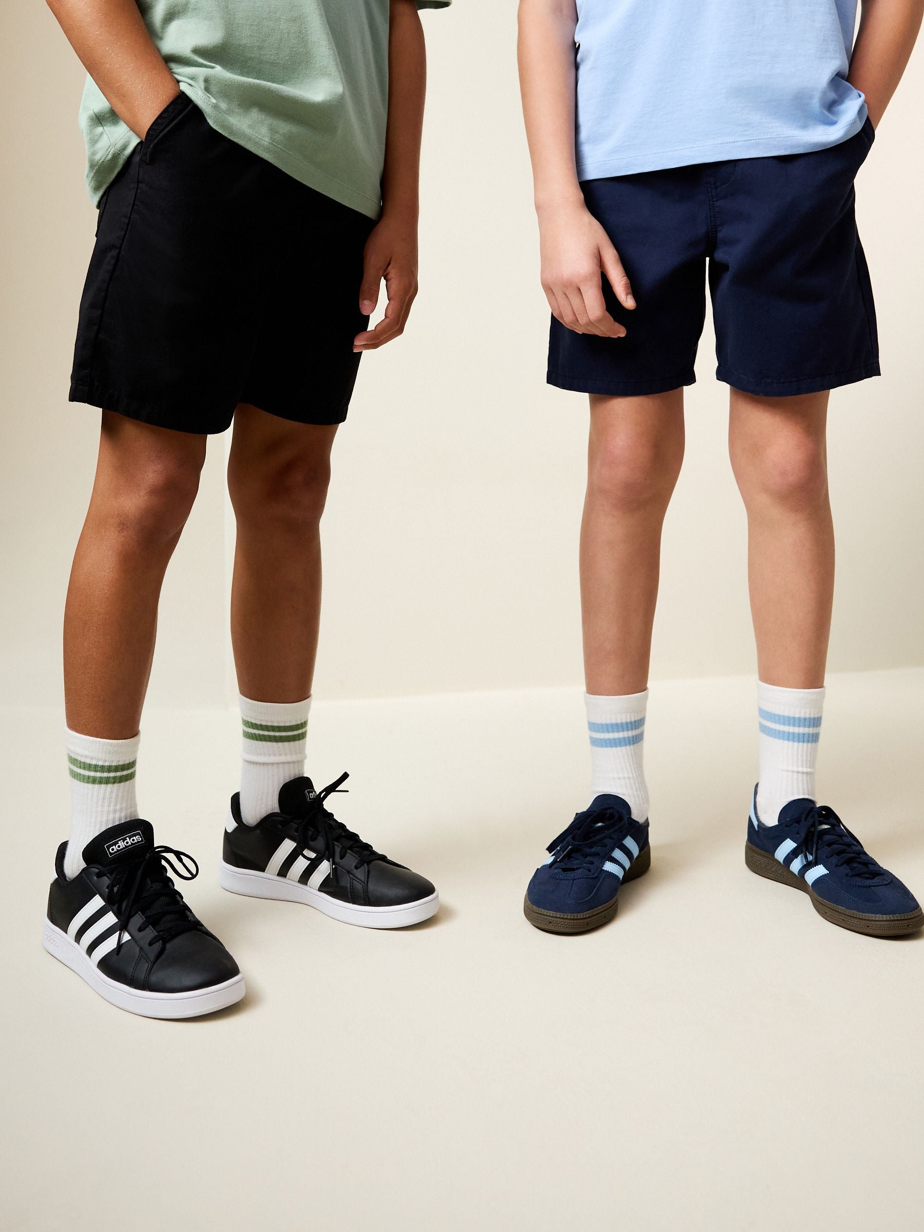 Dsiney Kidz - Black/Navy 2 Pack Shorts (3-16yrs) image 1