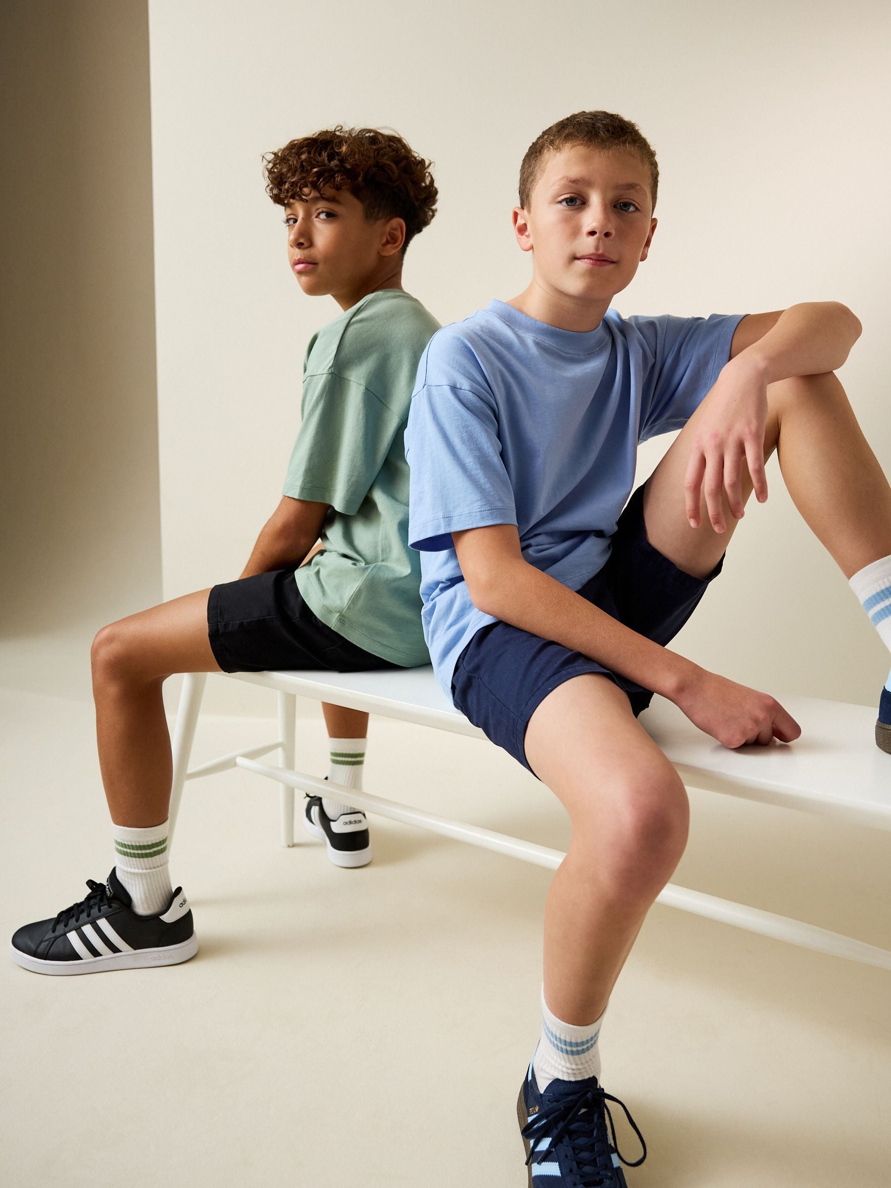 Dsiney Kidz - Black/Navy 2 Pack Shorts (3-16yrs) image 2