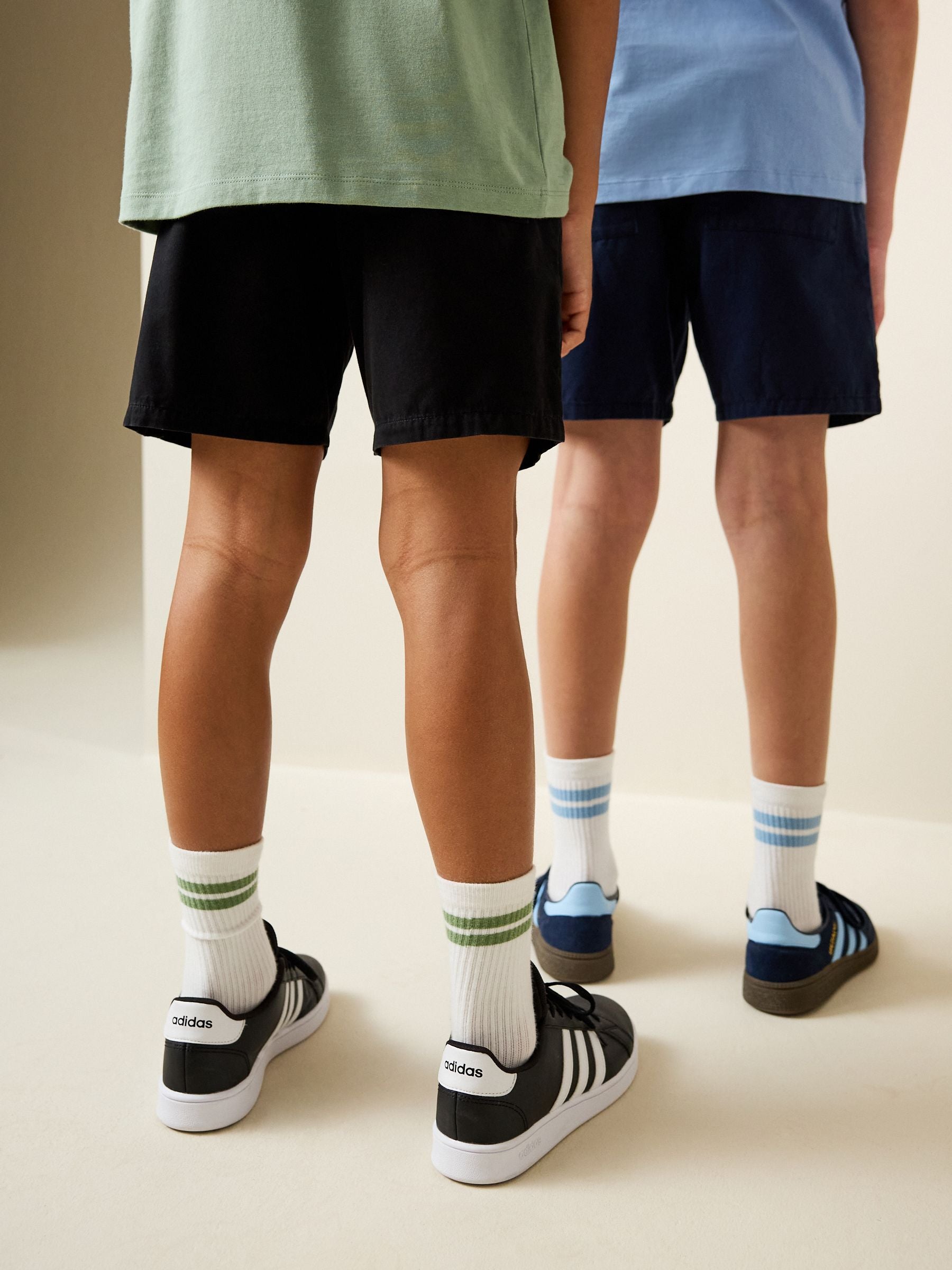 Dsiney Kidz - Black/Navy 2 Pack Shorts (3-16yrs) image 3
