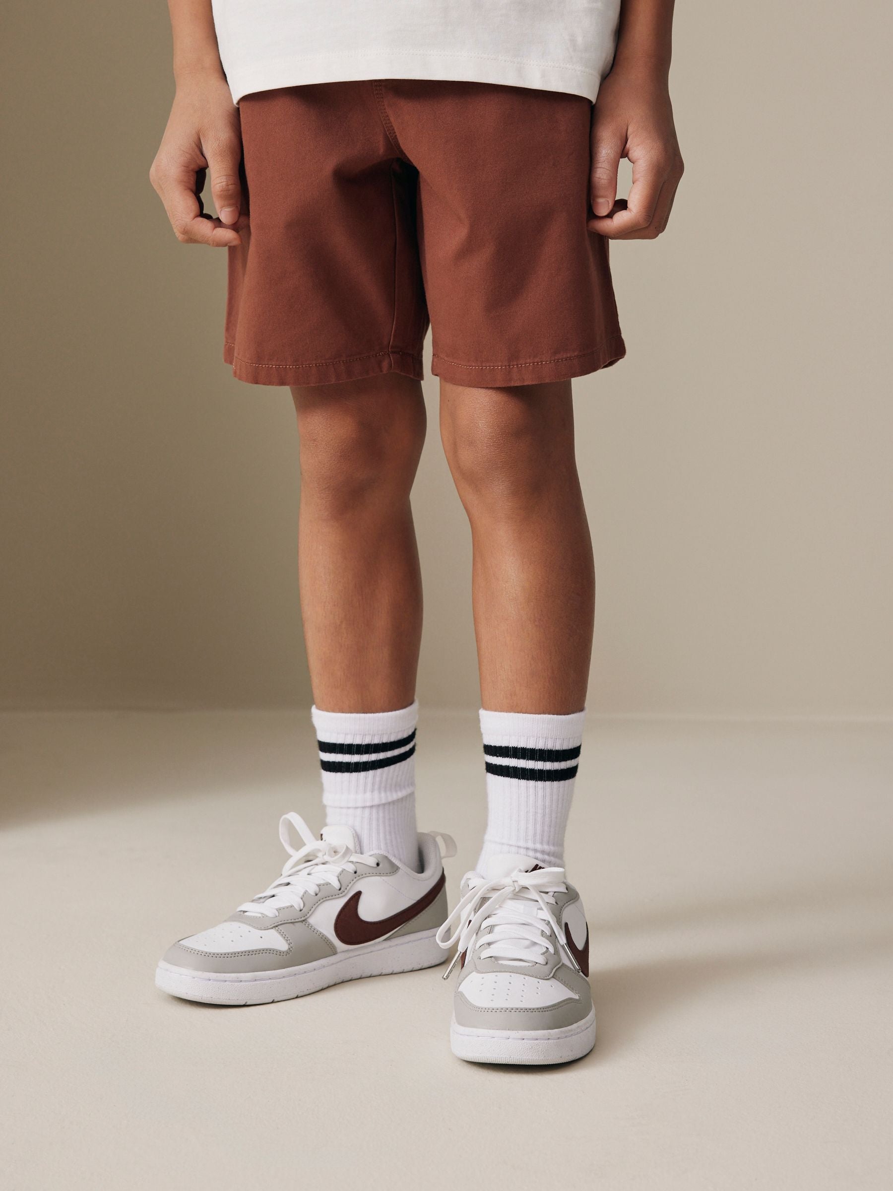 Dsiney Kidz - Rust Brown Regular Fit Shorts (3-16yrs) image 1