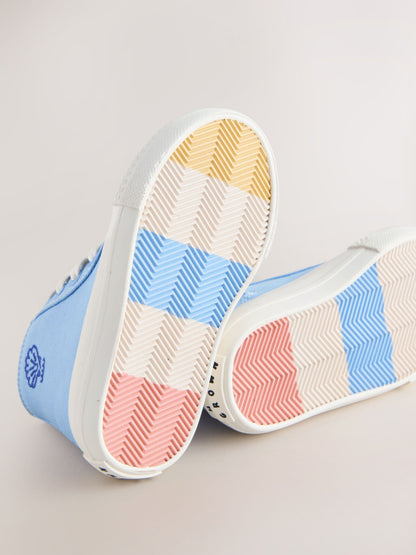 Blue Standard Fit (F) High Top Trainers image 4