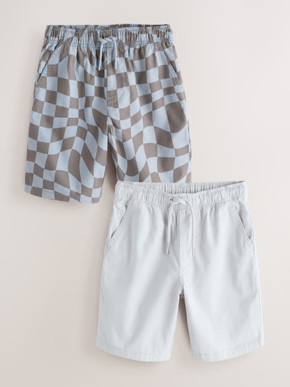 Dsiney Kidz - Blue/Grey 2 Pack Shorts (3-16yrs) image 1