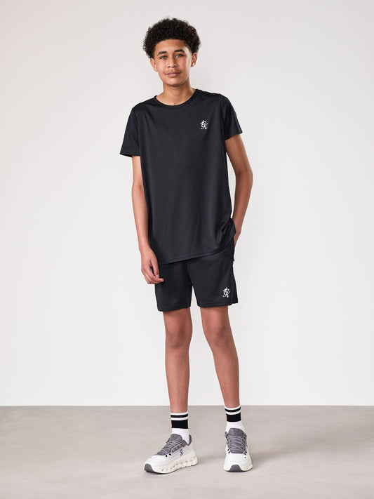 Disney Kidz - Gym King Black Lightweight Poly Shorts image 1