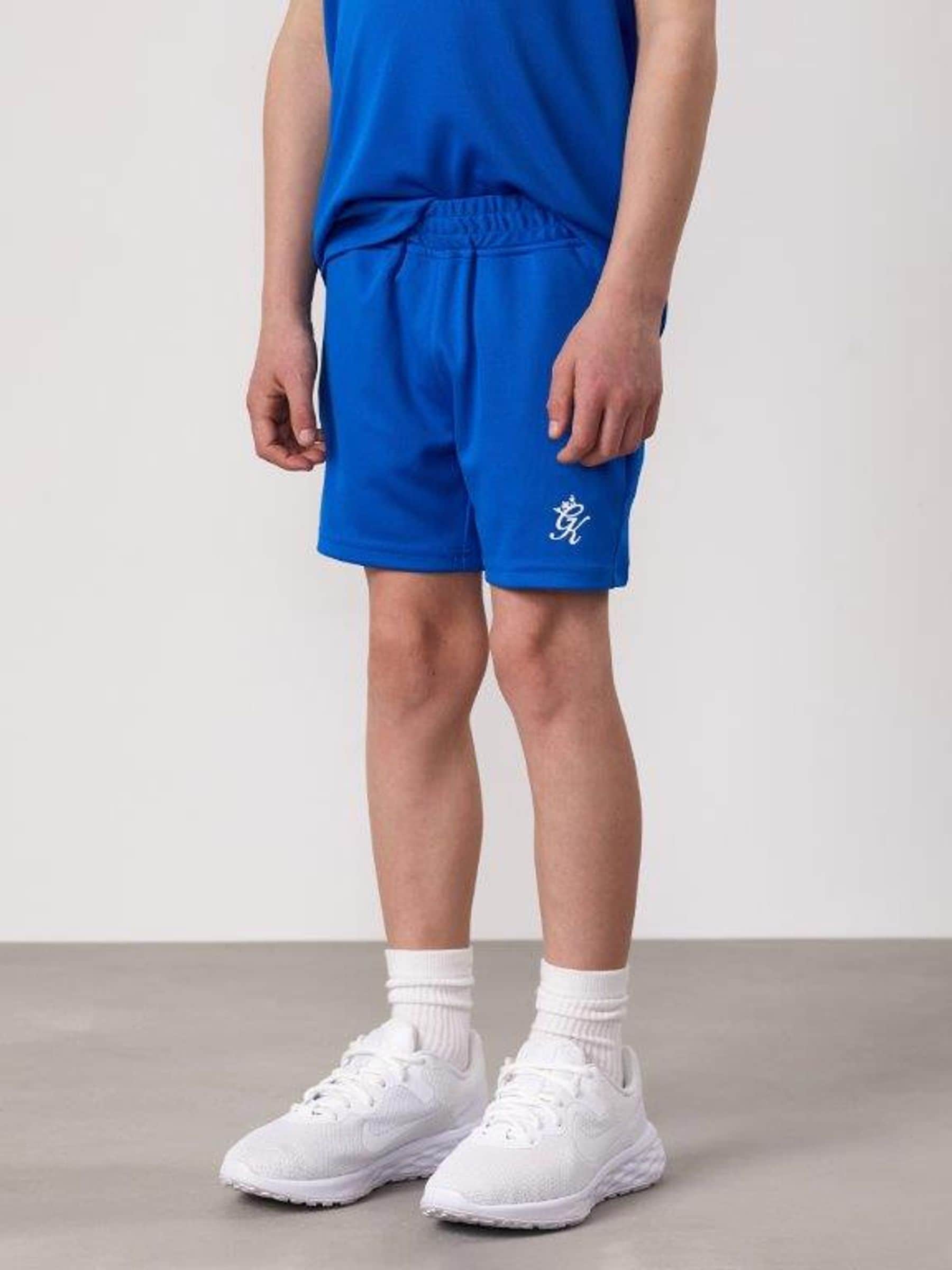 Dsiney Kidz - Gym King Blue Lightweight Poly Shorts image 1