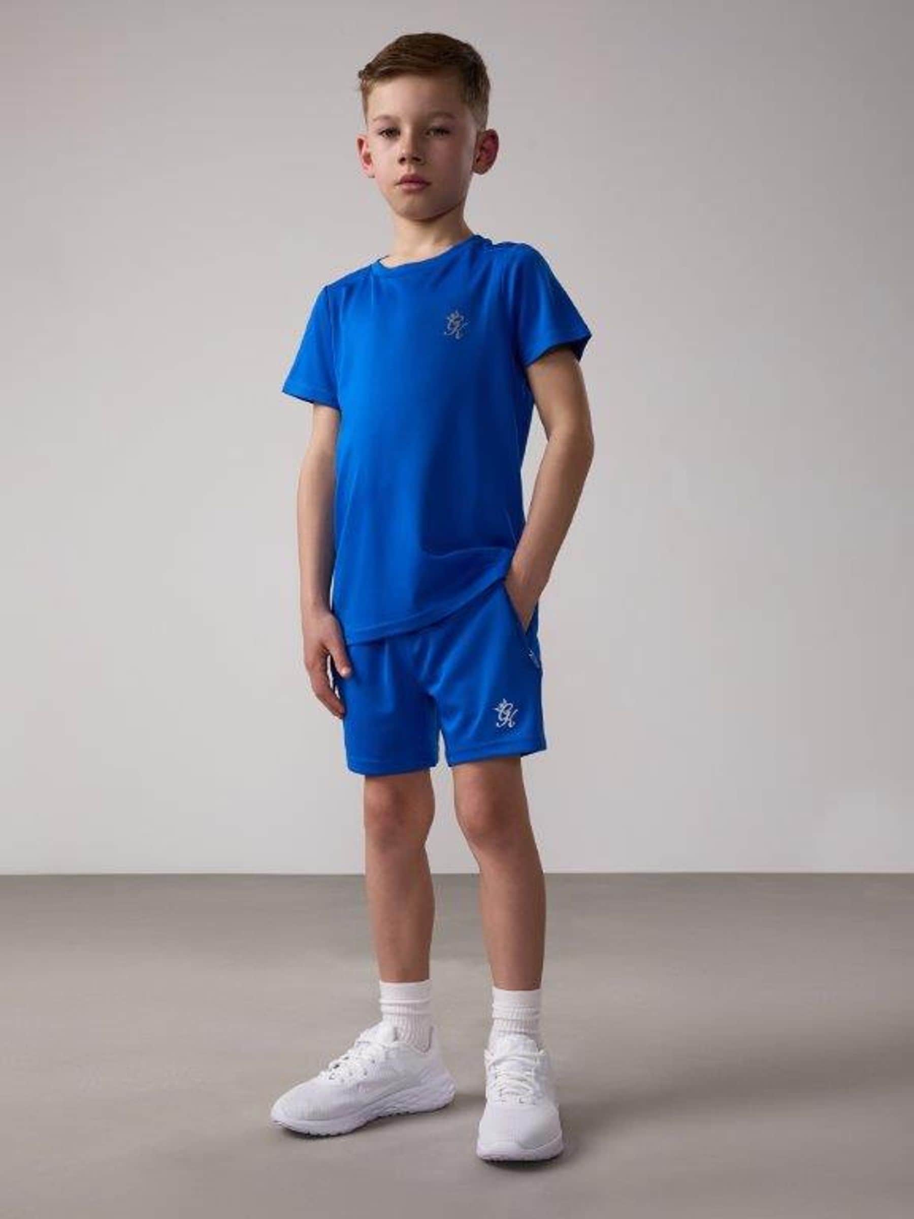 Dsiney Kidz - Gym King Blue Lightweight Poly Shorts image 3