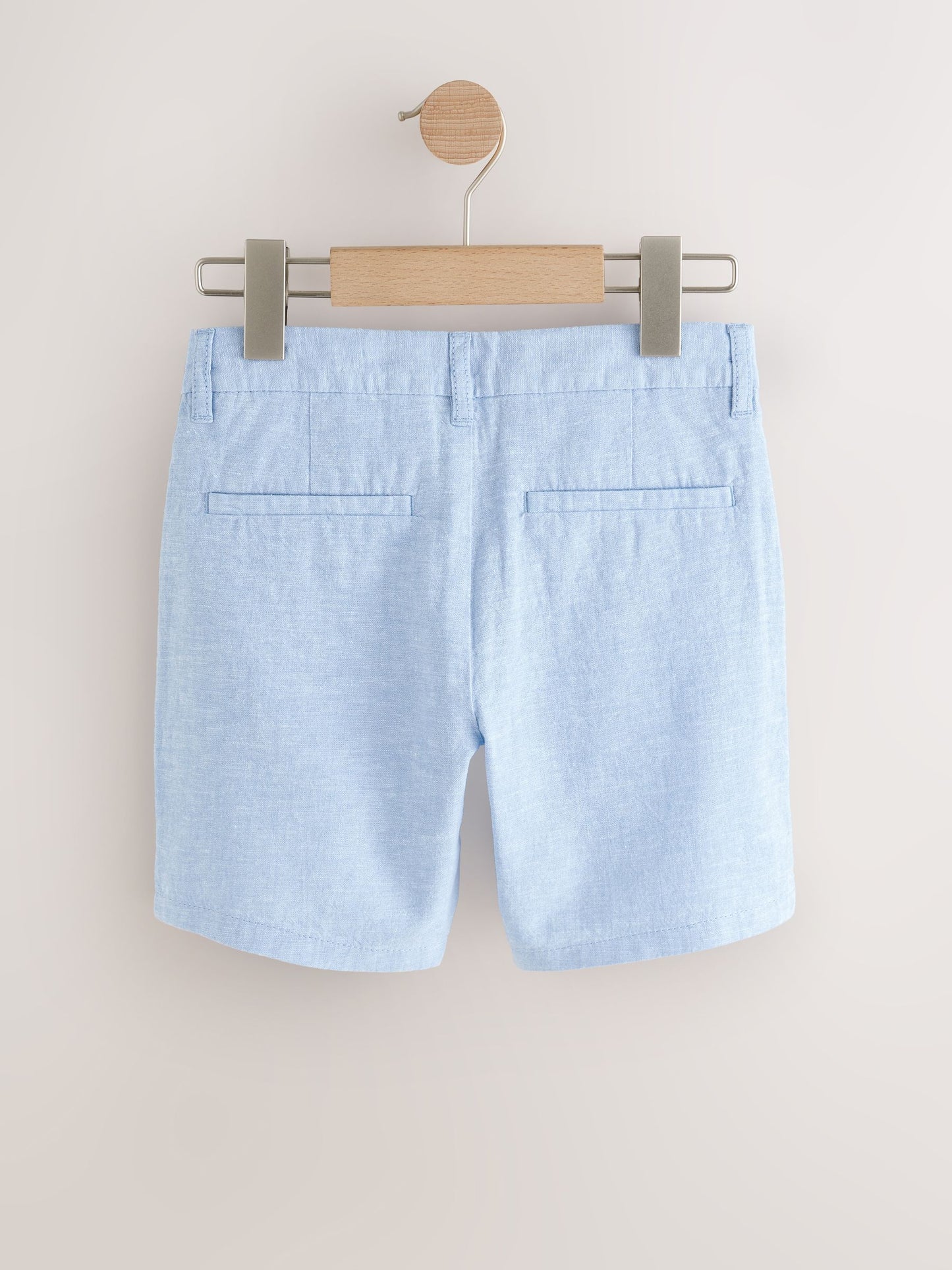 Dsiney Kidz - Blue Linen Blend Regular Fit Chino Shorts (3-16yrs) image 5