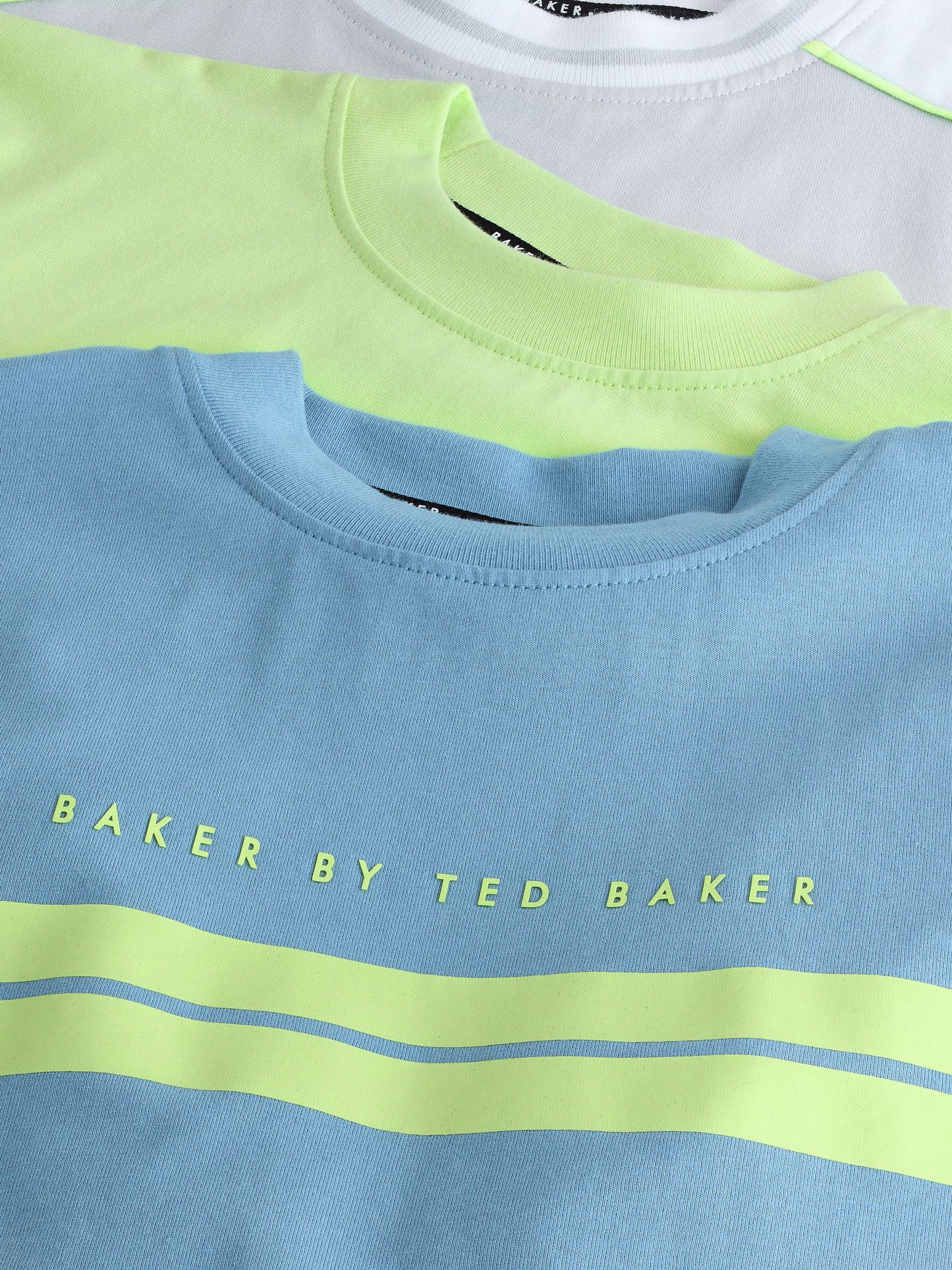 Dsiney Kidz - Baker by Ted Baker Lime Green/Blue Baker by Ted Baker 3 Pack T-Shirts image 7
