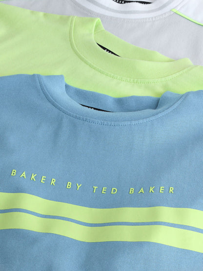 Dsiney Kidz - Baker by Ted Baker Lime Green/Blue Baker by Ted Baker 3 Pack T-Shirts image 7