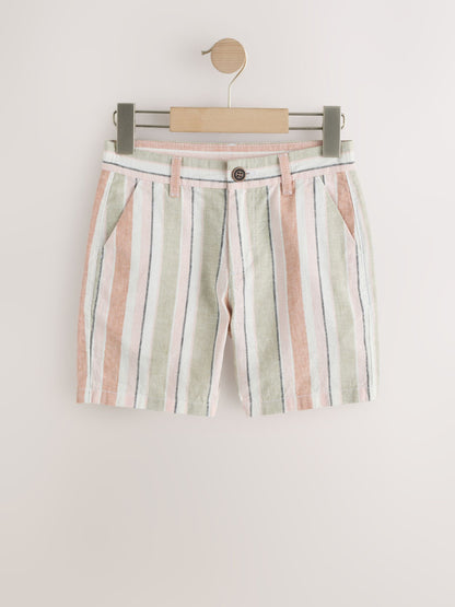 Dsiney Kidz - Multi Linen Blend Regular Fit Chino Shorts (3-16yrs) image 4
