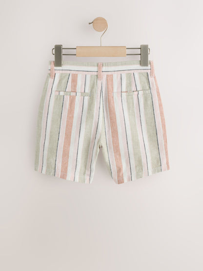 Dsiney Kidz - Multi Linen Blend Regular Fit Chino Shorts (3-16yrs) image 5