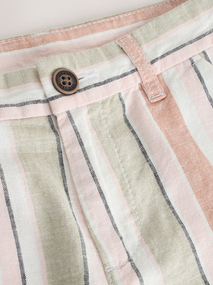 Dsiney Kidz - Multi Linen Blend Regular Fit Chino Shorts (3-16yrs) image 6