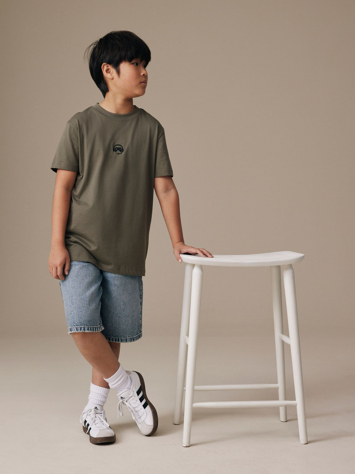 Dsiney Kidz - Mid Blue Denim Jort Shorts (3-16yrs) image 2