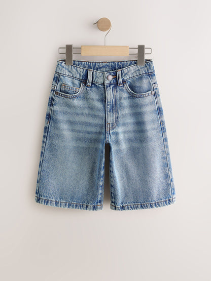 Dsiney Kidz - Mid Blue Denim Jort Shorts (3-16yrs) image 4
