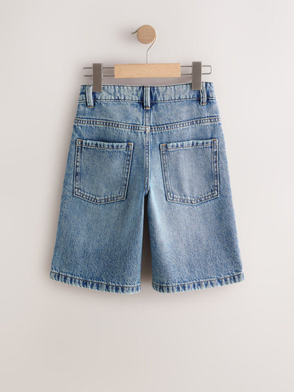 Dsiney Kidz - Mid Blue Denim Jort Shorts (3-16yrs) image 5