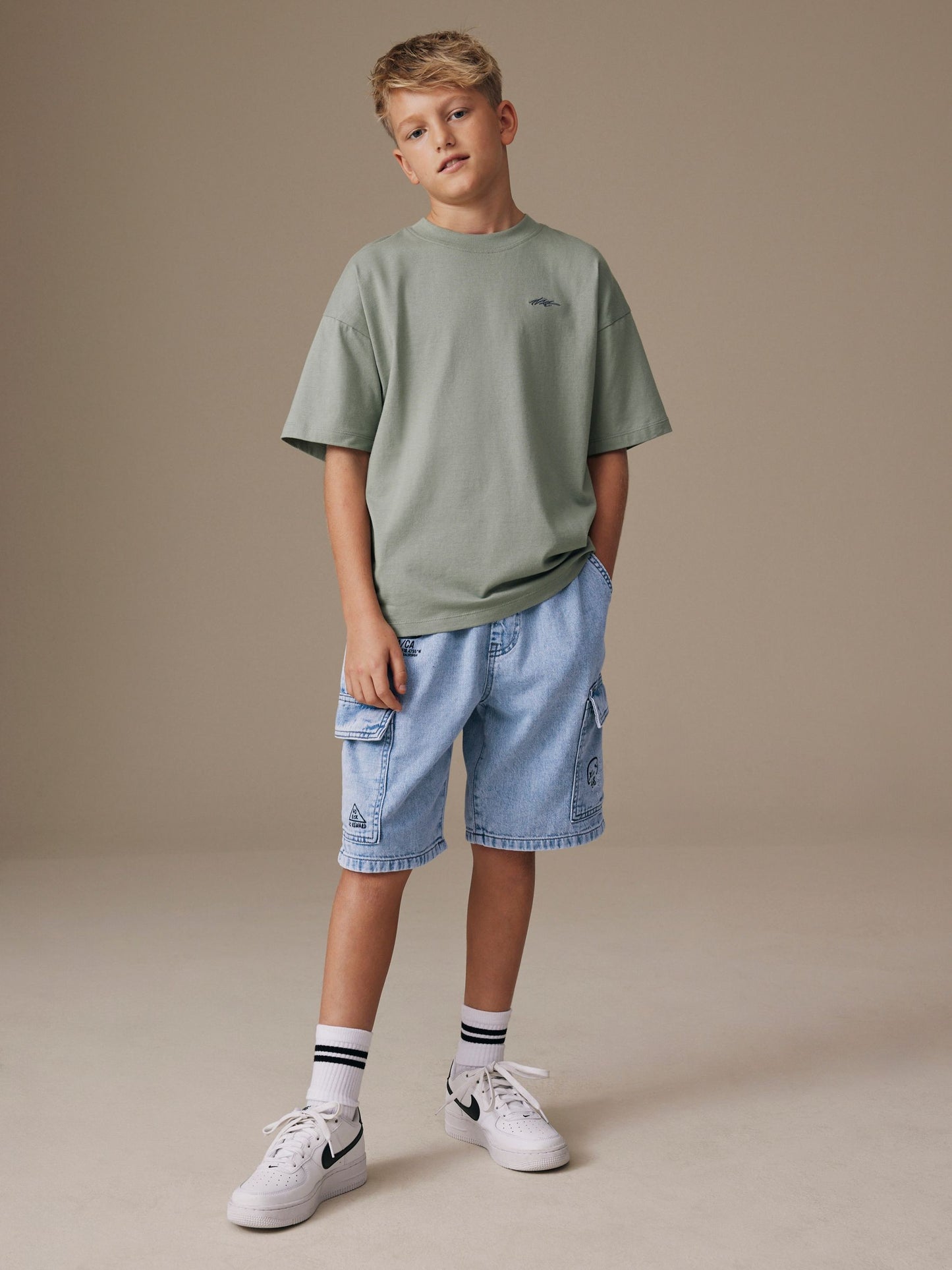 Dsiney Kidz - Bleach Denim Cargo Shorts (3-16yrs) image 2