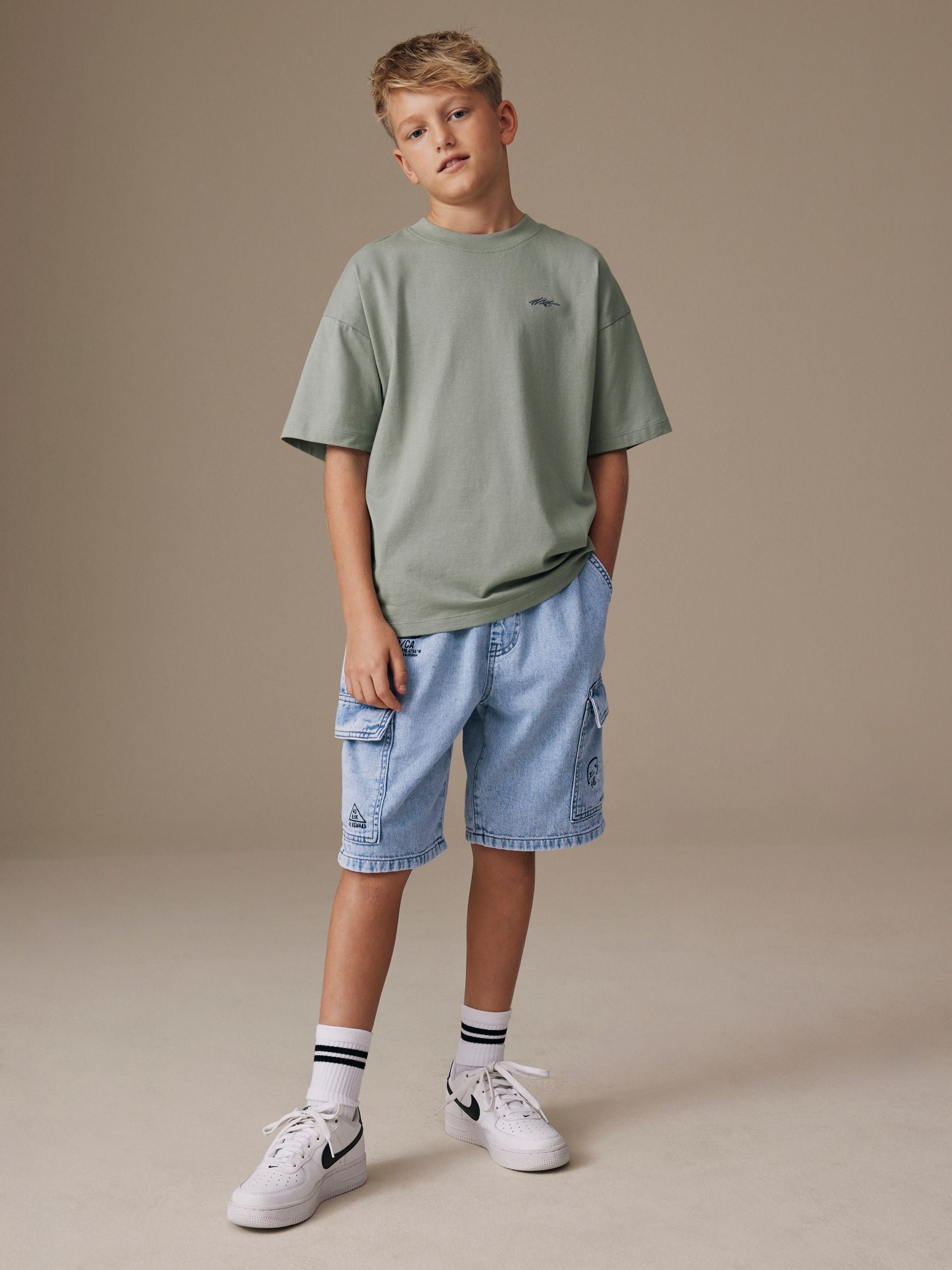 Dsiney Kidz - Bleach Denim Cargo Shorts (3-16yrs) image 2