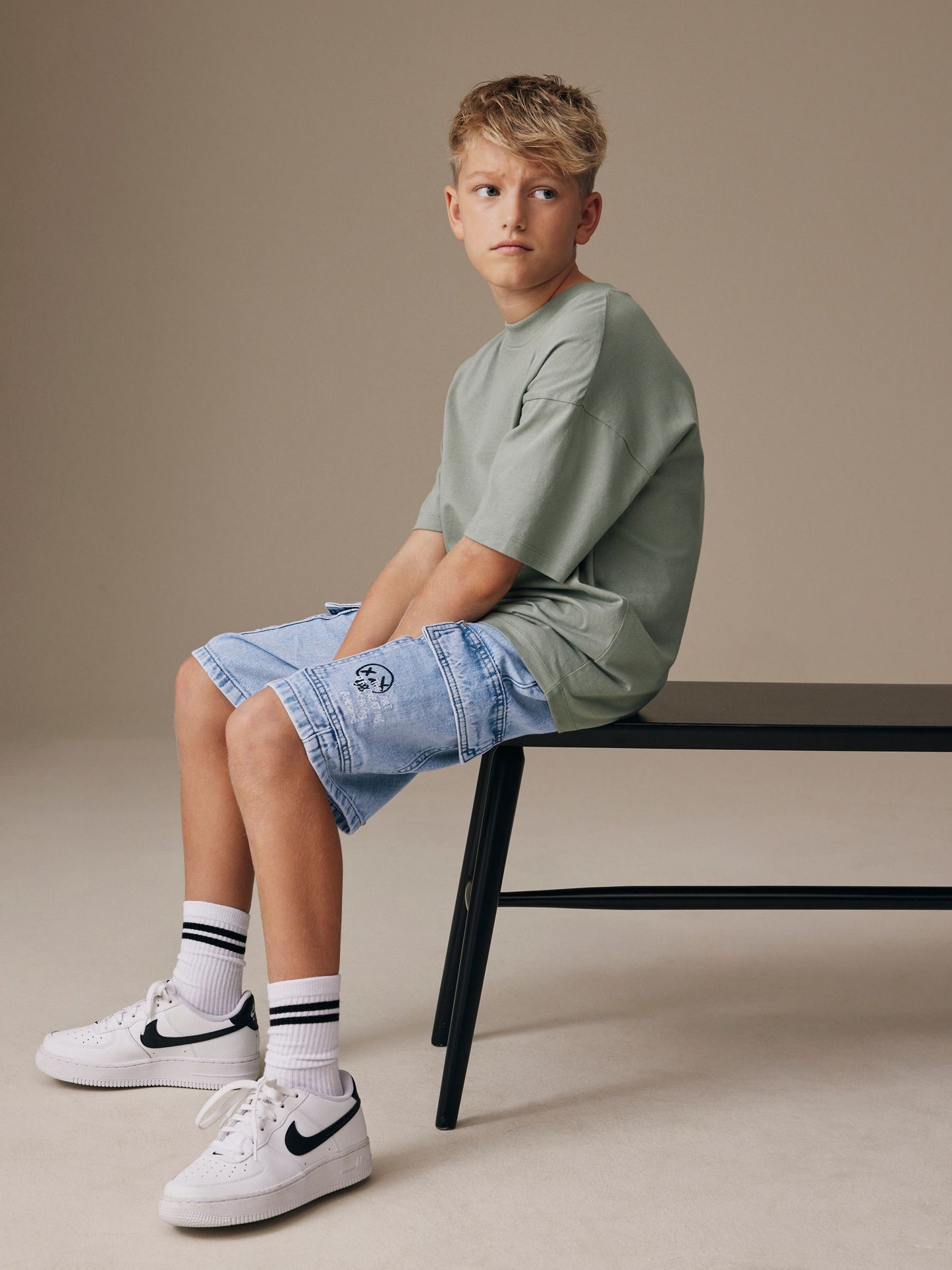 Dsiney Kidz - Bleach Denim Cargo Shorts (3-16yrs) image 3