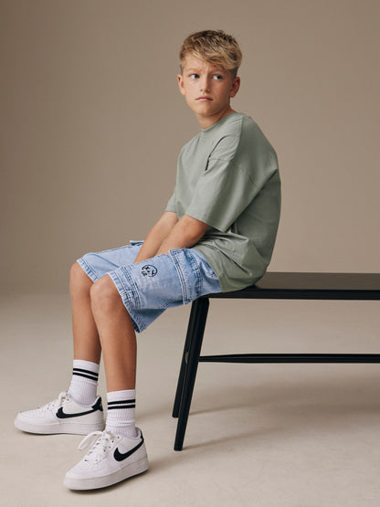 Dsiney Kidz - Bleach Denim Cargo Shorts (3-16yrs) image 3