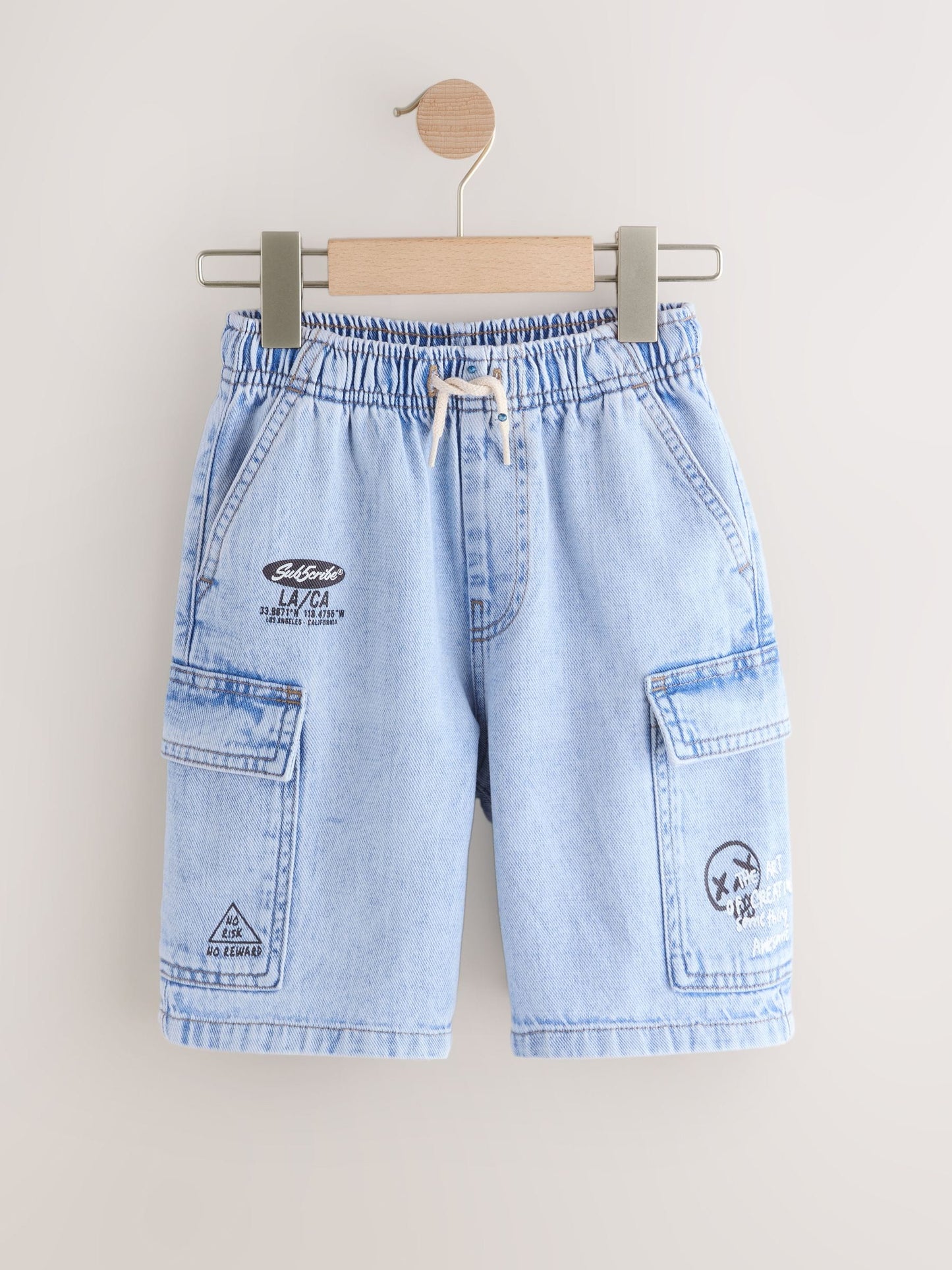 Dsiney Kidz - Bleach Denim Cargo Shorts (3-16yrs) image 6