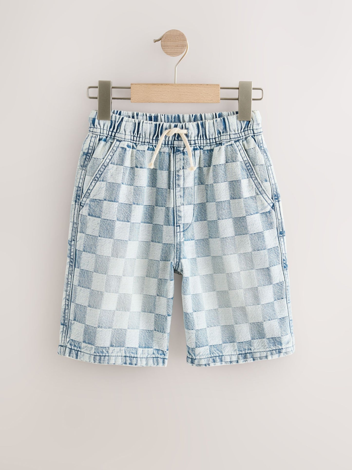 Dsiney Kidz - Bleach Check Denim Bermuda Pull On Shorts (3-16yrs) image 5
