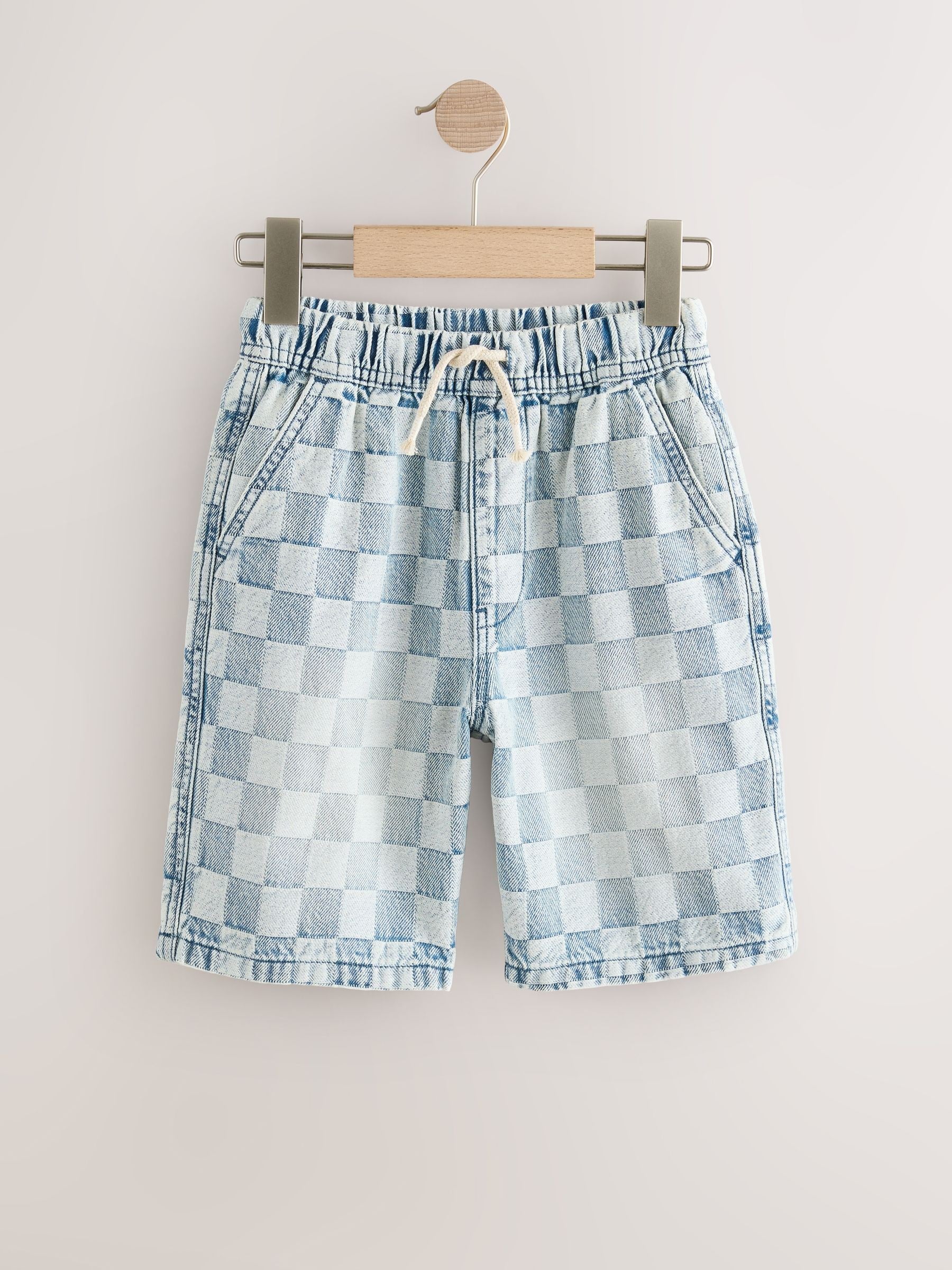 Dsiney Kidz - Bleach Check Denim Bermuda Pull On Shorts (3-16yrs) image 5