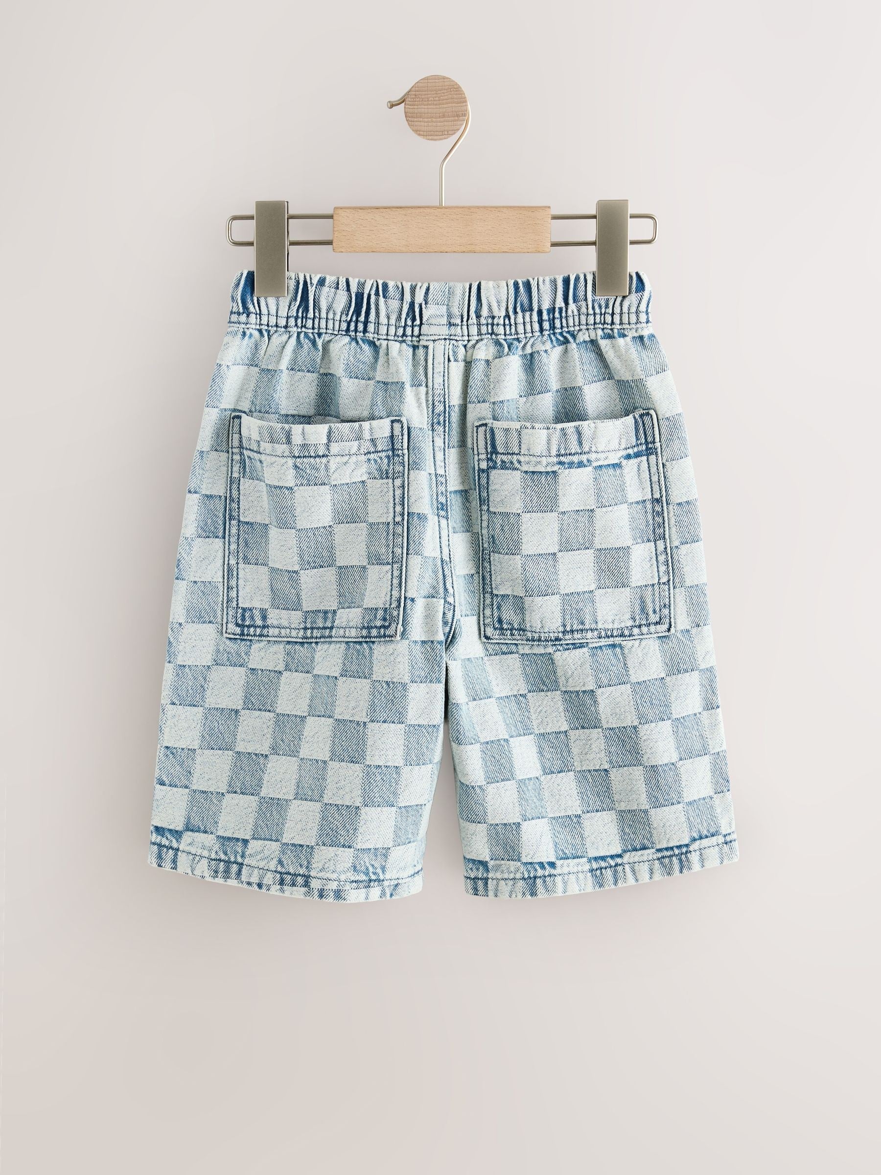 Dsiney Kidz - Bleach Check Denim Bermuda Pull On Shorts (3-16yrs) image 6