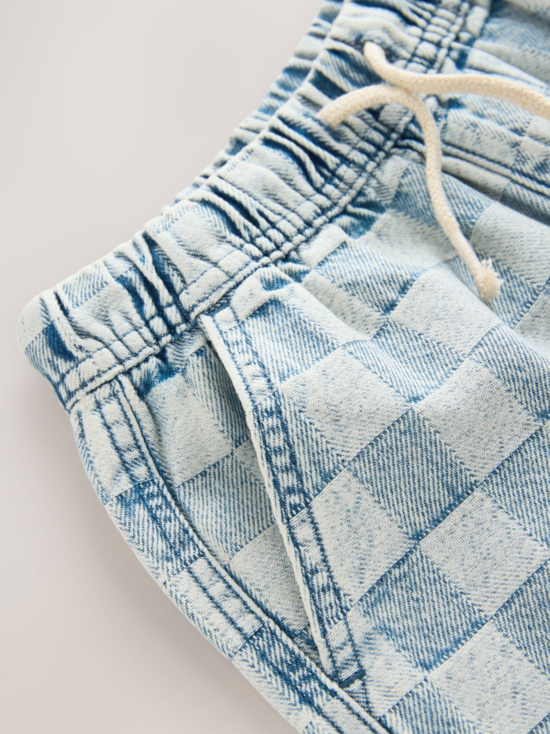 Dsiney Kidz - Bleach Check Denim Bermuda Pull On Shorts (3-16yrs) image 8