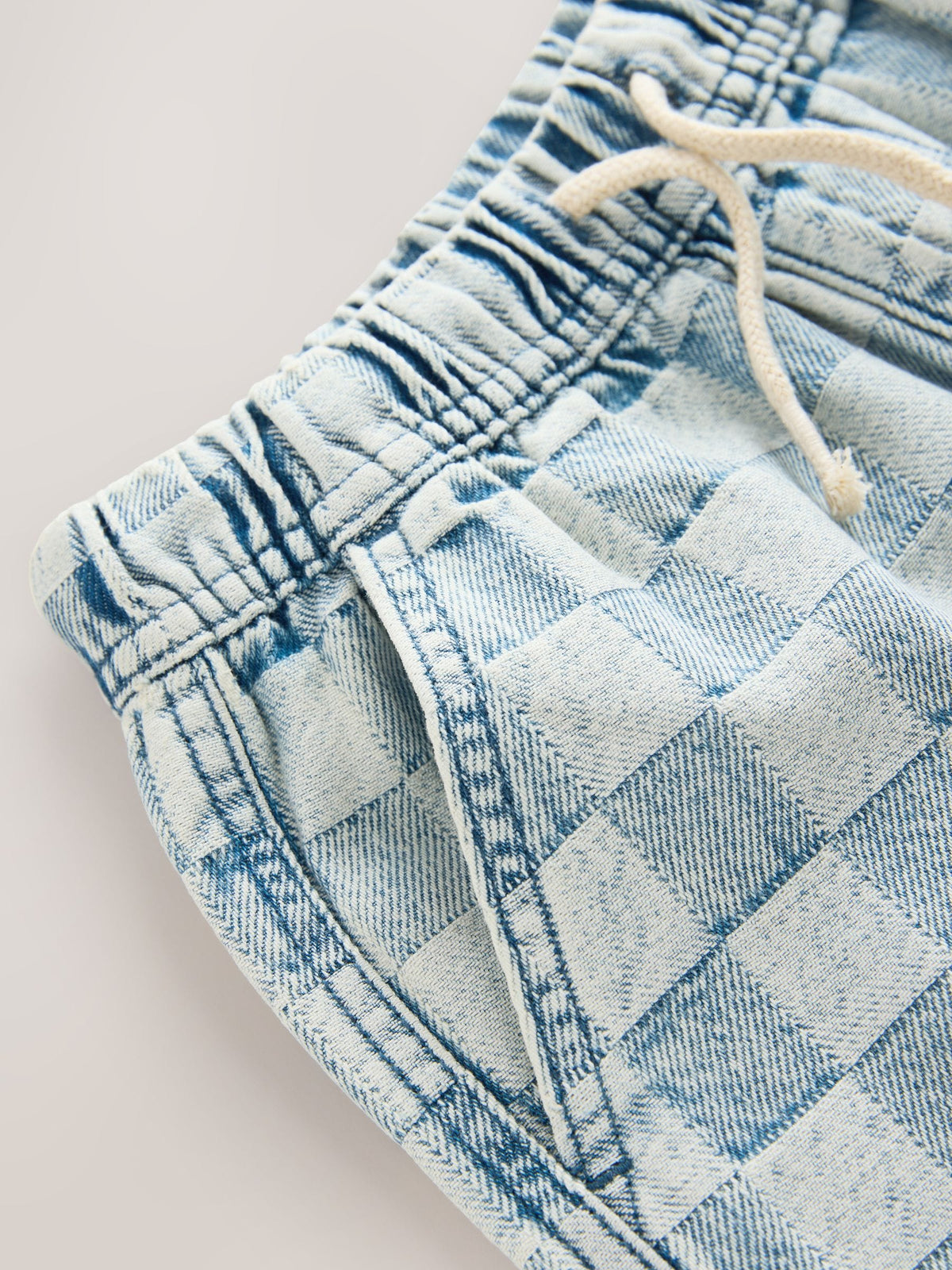 Dsiney Kidz - Bleach Check Denim Bermuda Pull On Shorts (3-16yrs) image 8