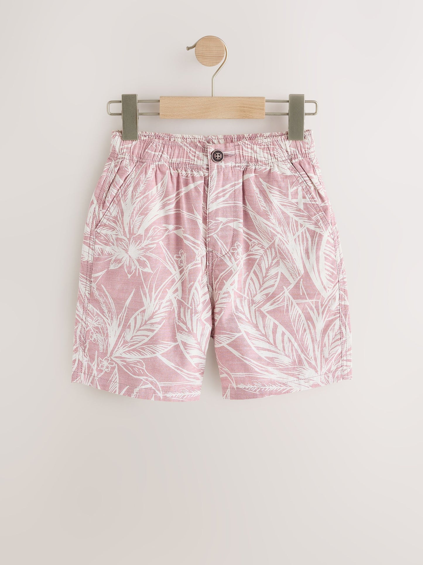 Dsiney Kidz - Leaf Print Pink Hybrid Waist Shorts (3-16yrs) image 5