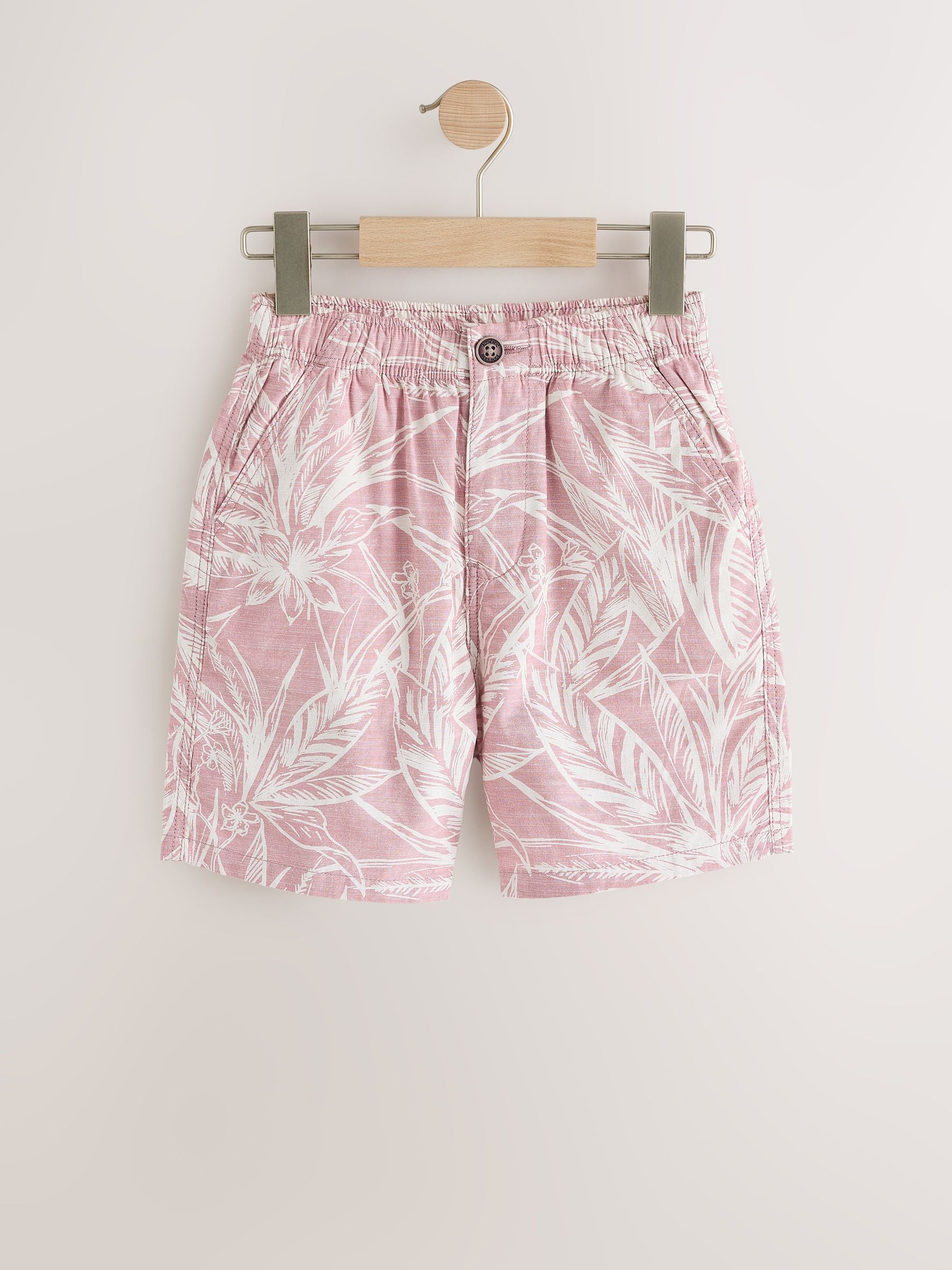 Dsiney Kidz - Leaf Print Pink Hybrid Waist Shorts (3-16yrs) image 5