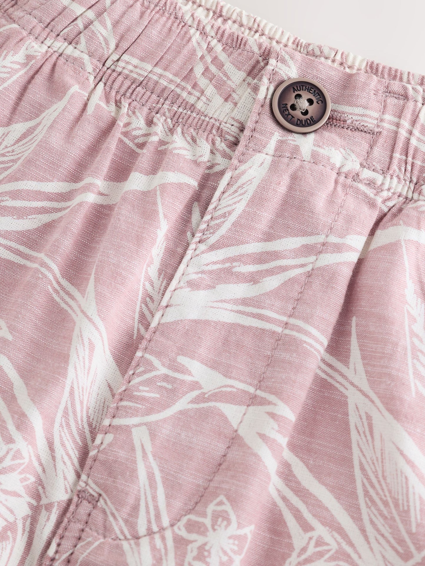 Dsiney Kidz - Leaf Print Pink Hybrid Waist Shorts (3-16yrs) image 7